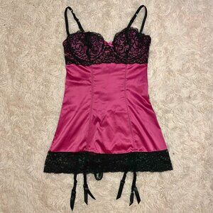 ౨ৎ pink and black micro mini dress ౨ৎ